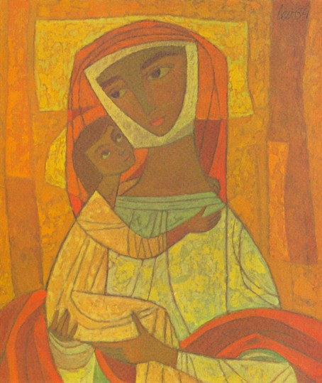 Image - Myron Levytsky: Madonna and Child (1964).